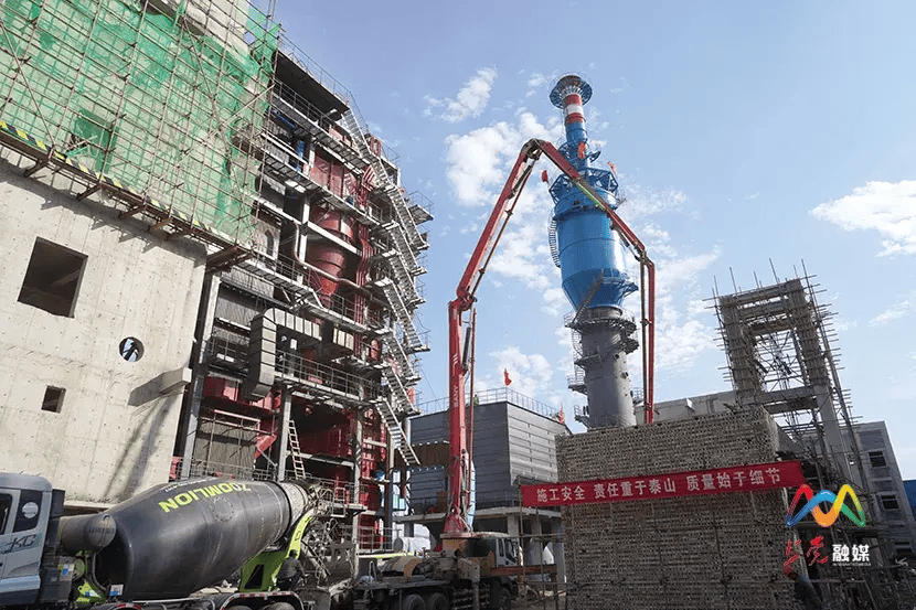 上黨區西火鎮熱源廠建設熱火朝天，重點民生工程加速推進